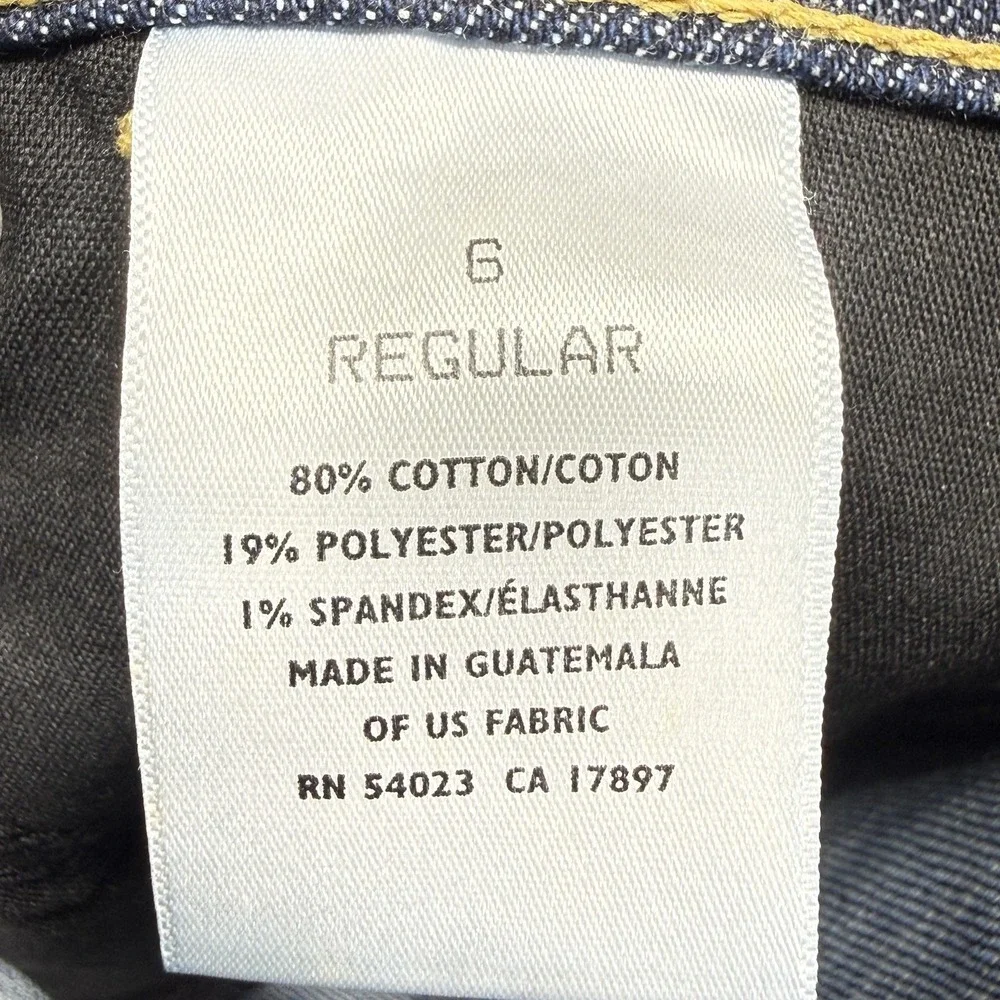 Old Navy The Flirt Jeans Womens 6 Blue Dark Wash Mid Rise Bootcut Stretch‎ Denim